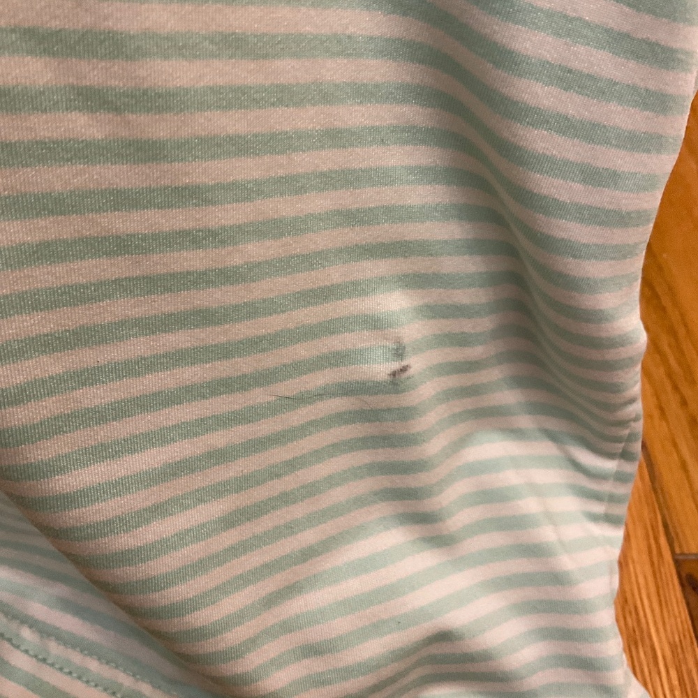 Men's Onward Reserve Green and White Stripe Polo Shirt, Size S - Picture 3 of 6